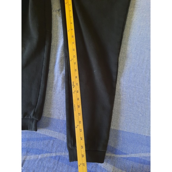 Lacoste Mens Small Tapered Fit Fleece Joggers Black Sweatpants Logo FR 3 SEE - Picture 6 of 10